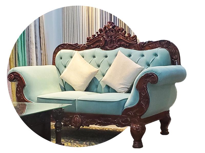 CARVED SOFA