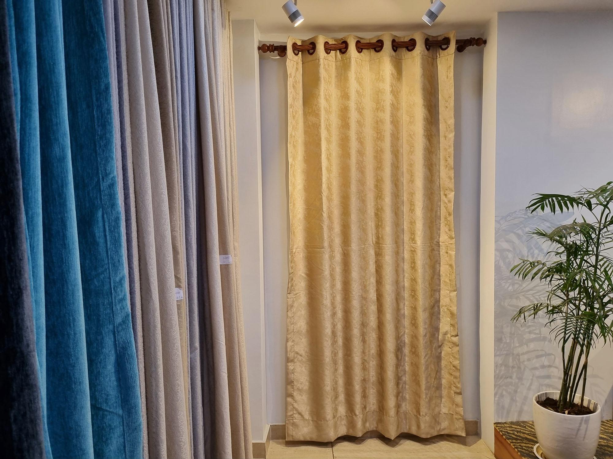 Golden Texture Curtain