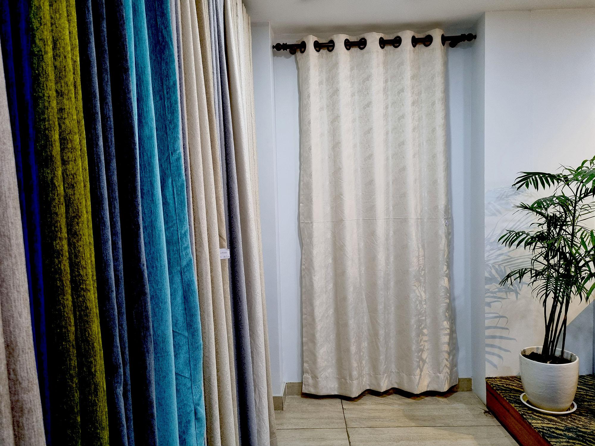 Cream Texture Curtain