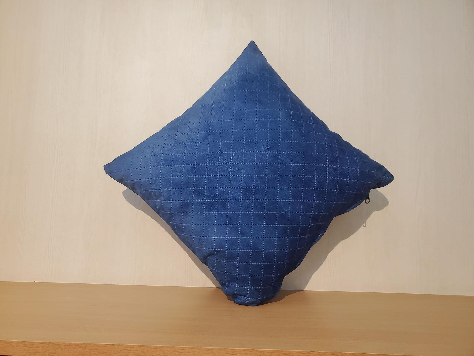 Plain Blue pattern Cushion