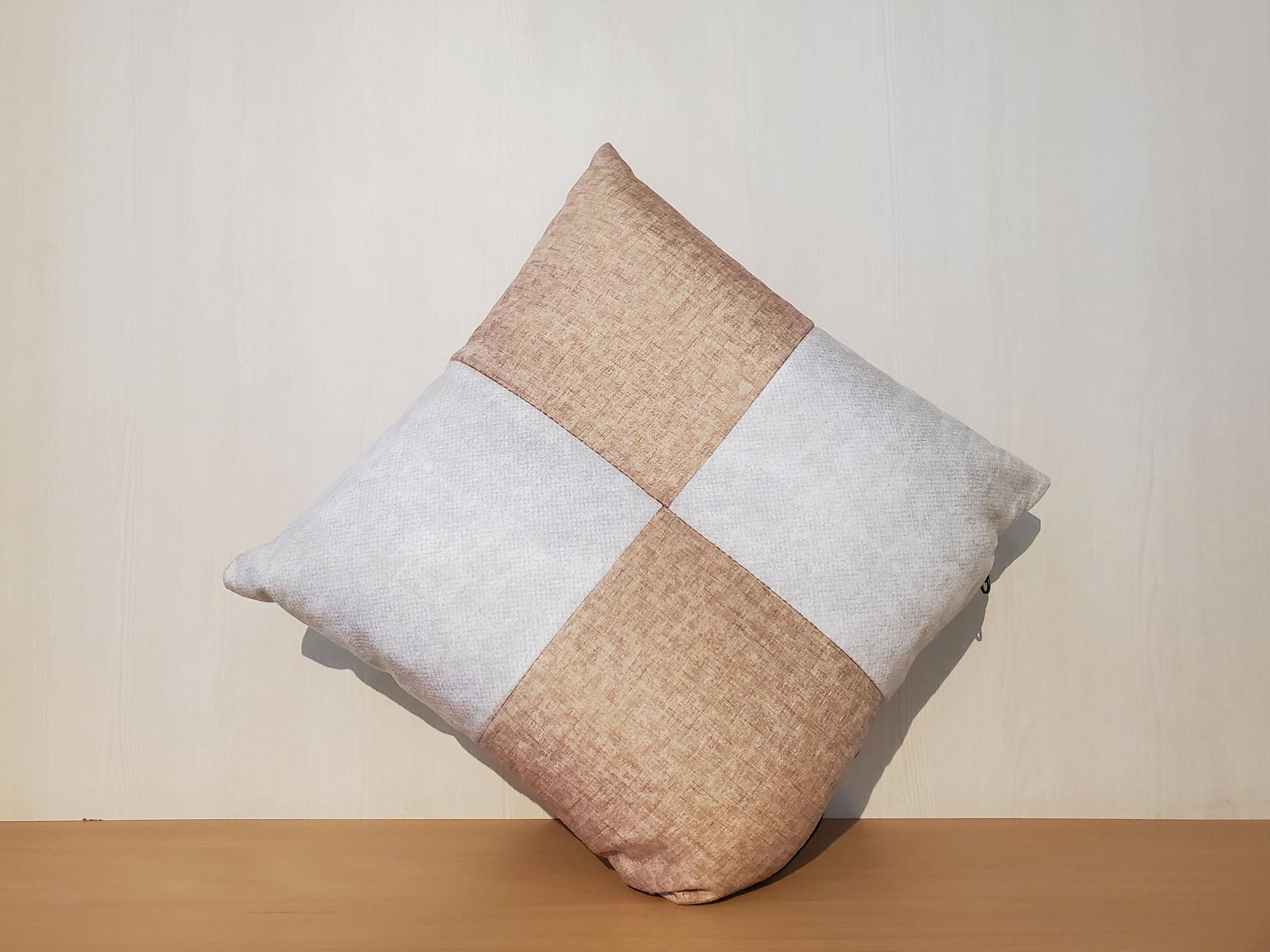 Abstract Golden-Grey Cushion