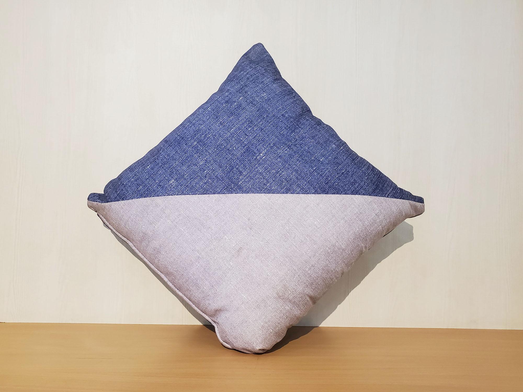Abstract Blue-Grey Cushion