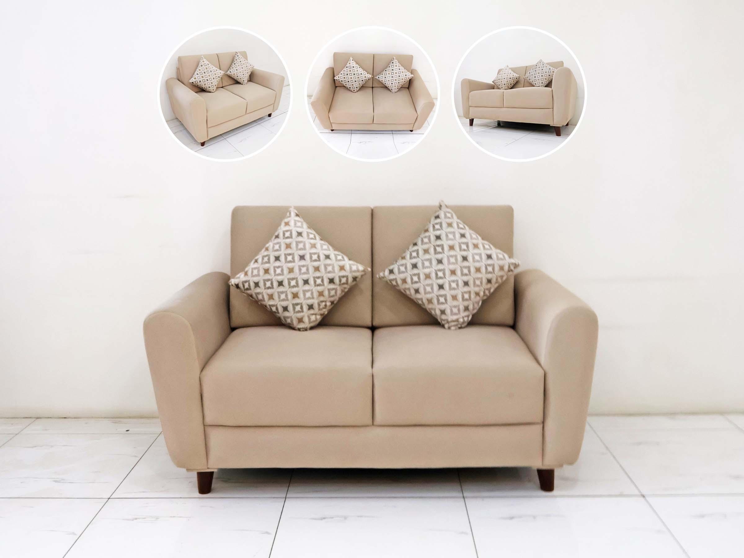 Beige 2-Seater Sofa