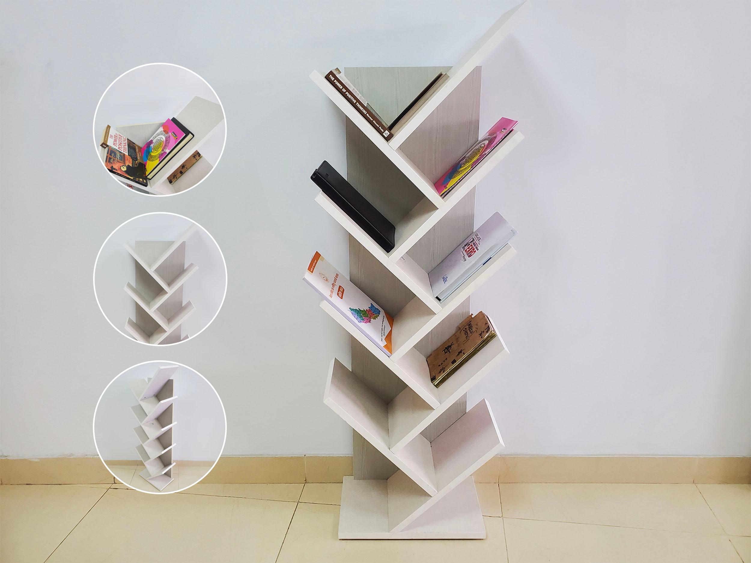 Grey Book Shelf