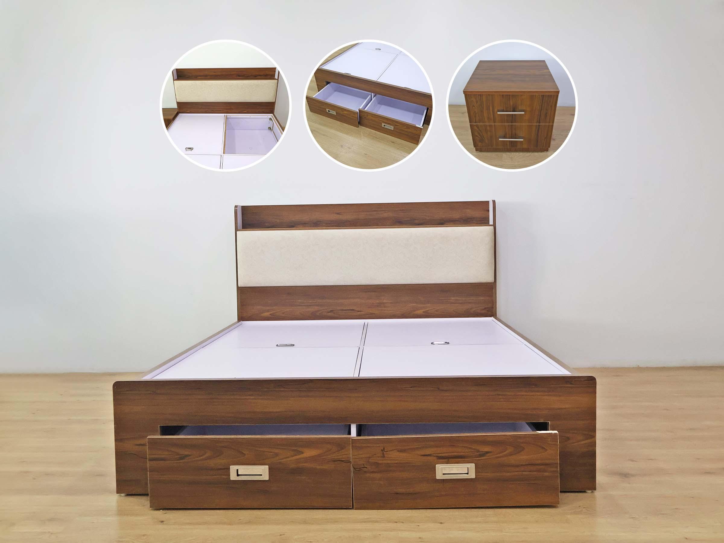 Queen Sized Bed with drawers