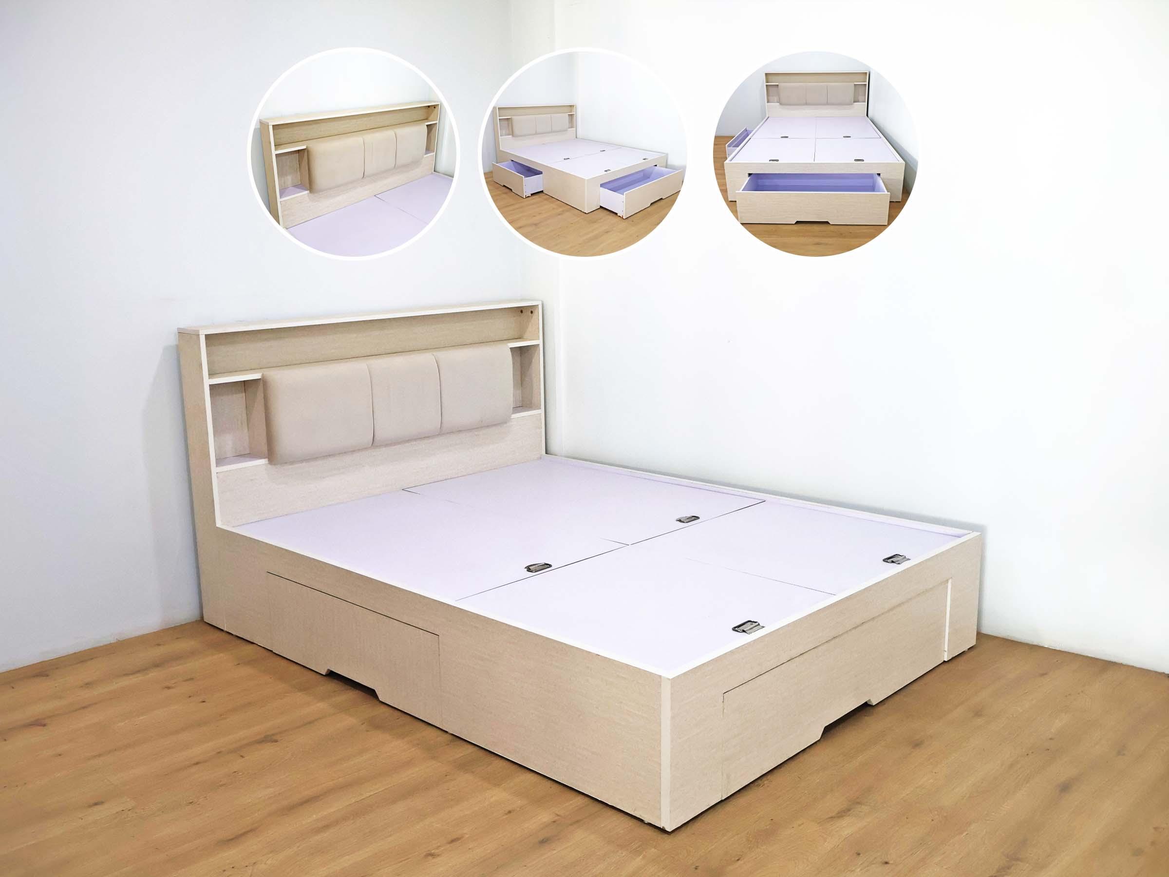 Modular Bed with Drawers
