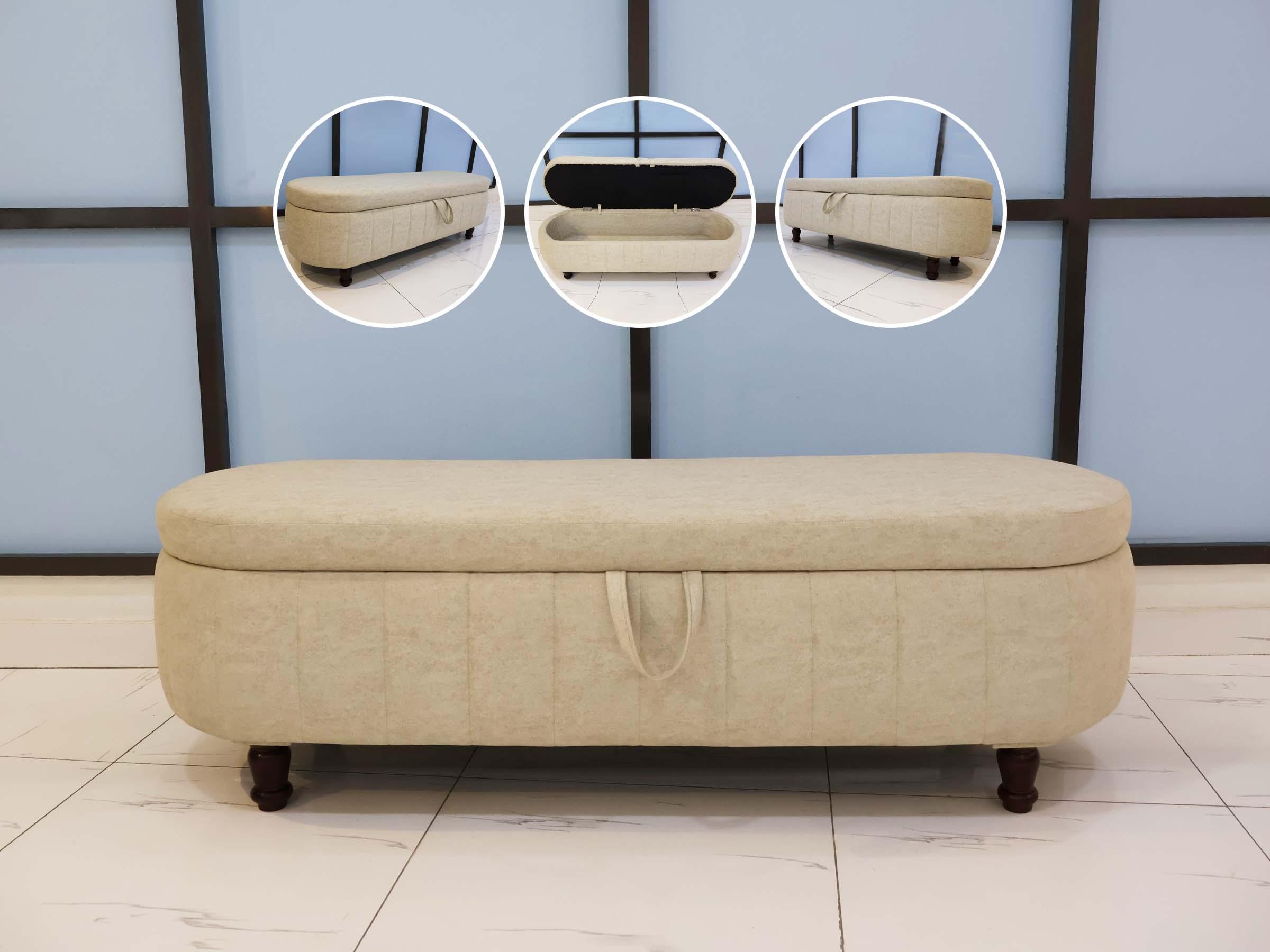 Ivory White Bedroom Bench