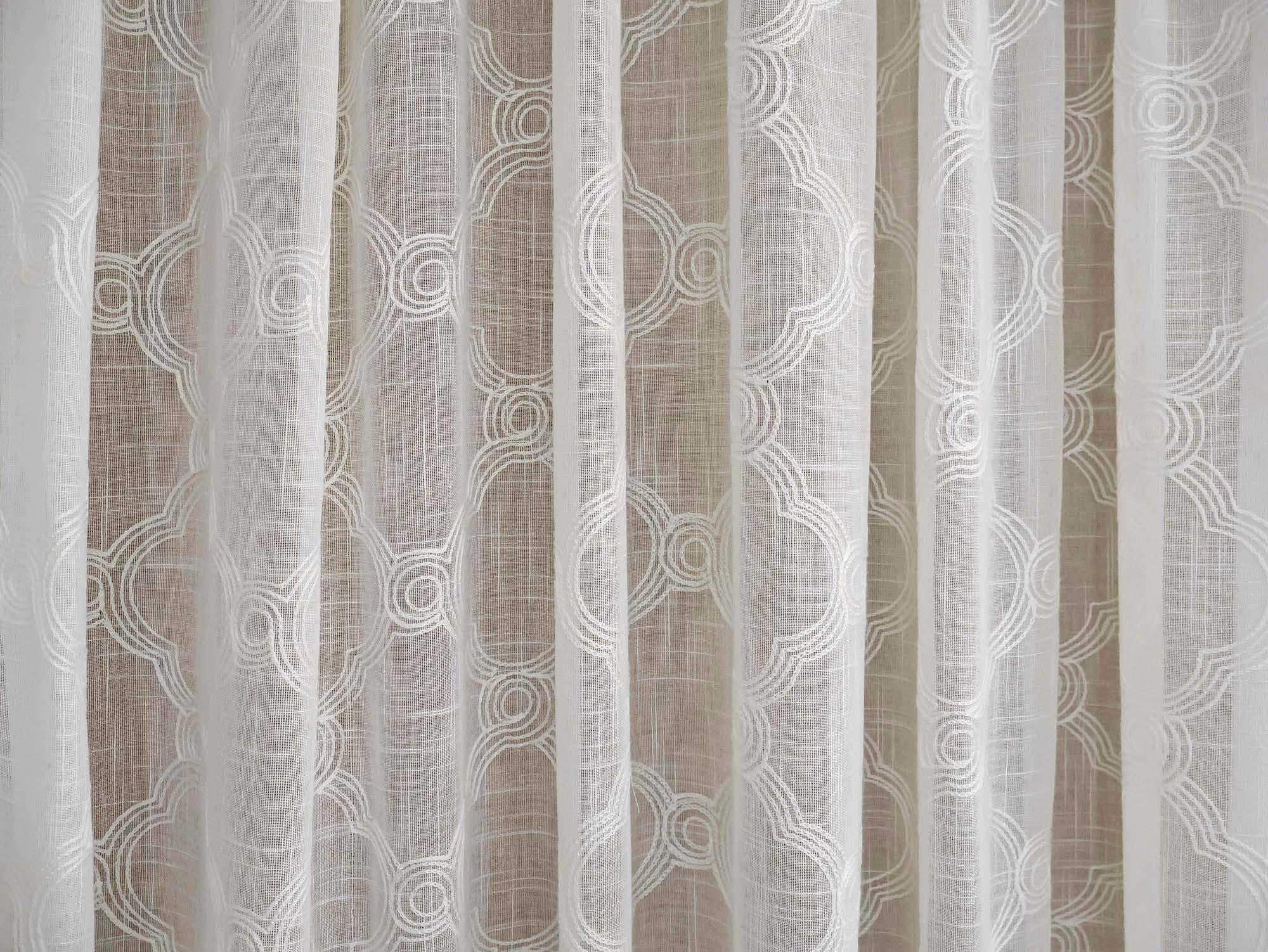 Interlocking Circle Sheer Curtain
