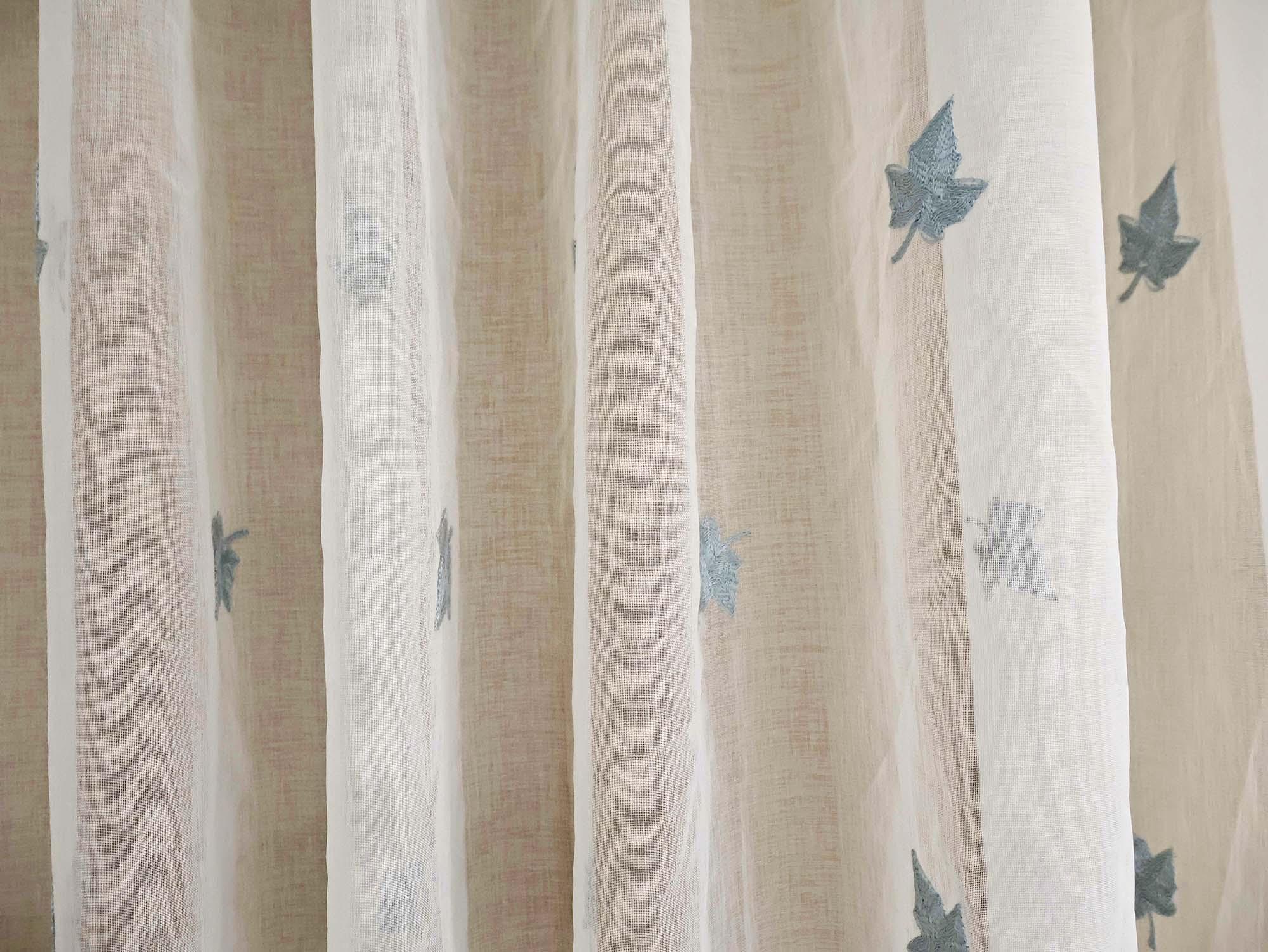 Green Leaf Sheer Curtain