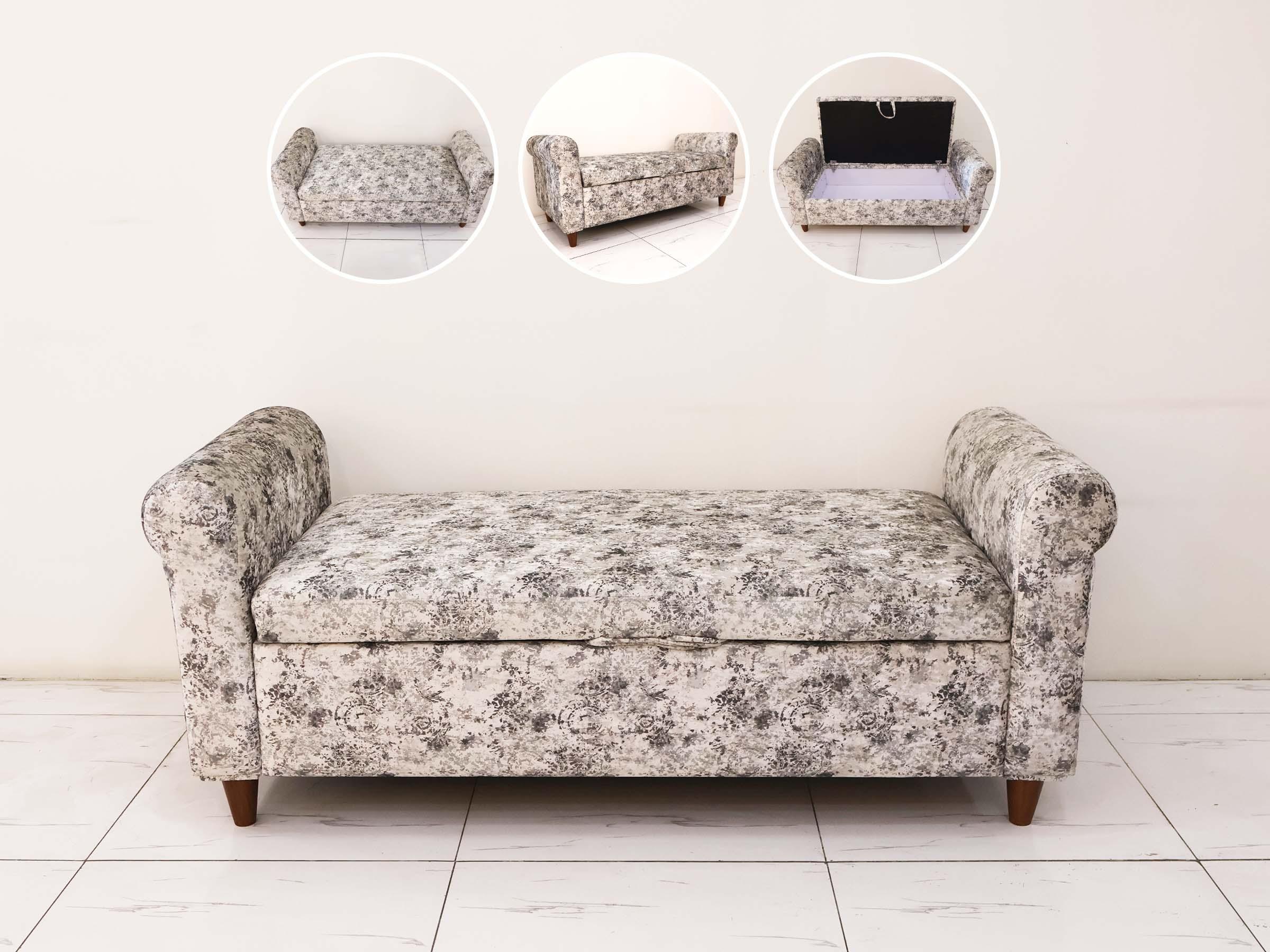 Floral Diwan with Storage