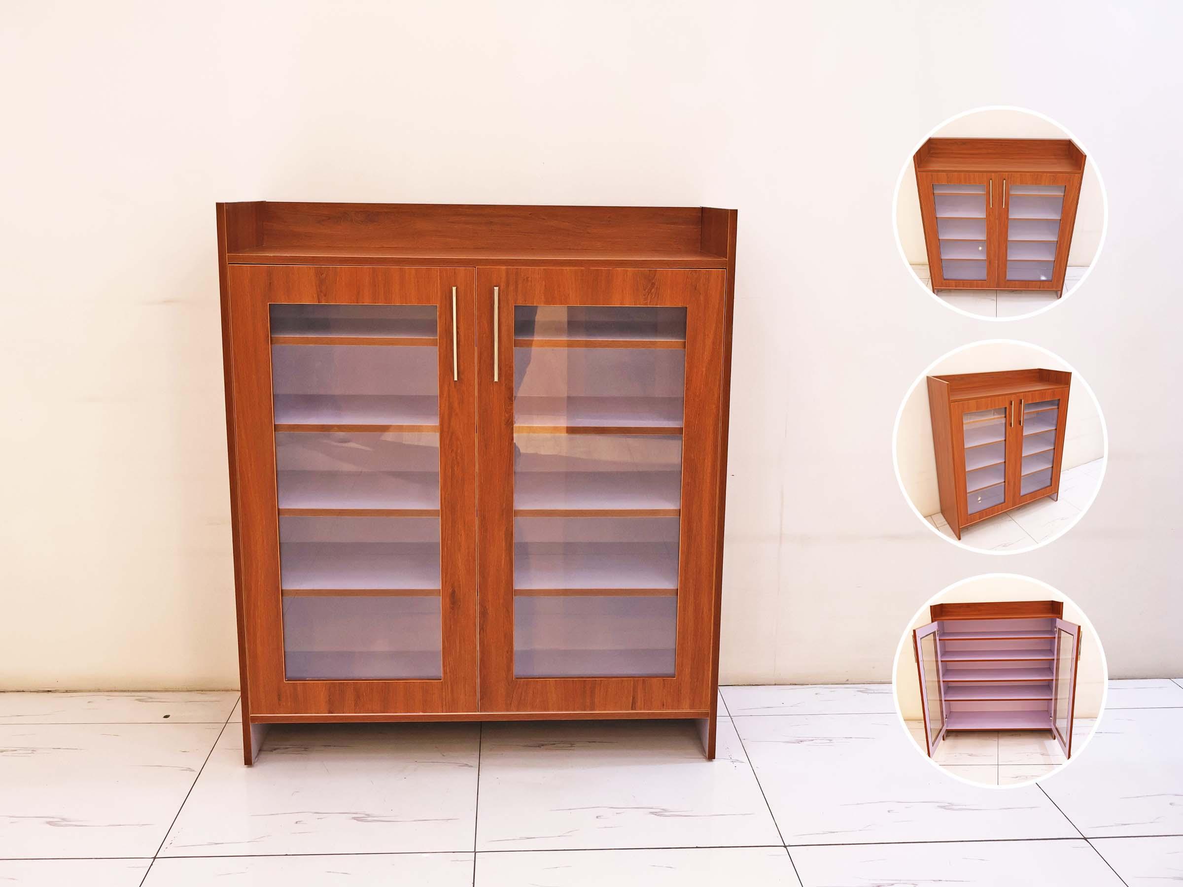 File Cabinet with Glass Doors