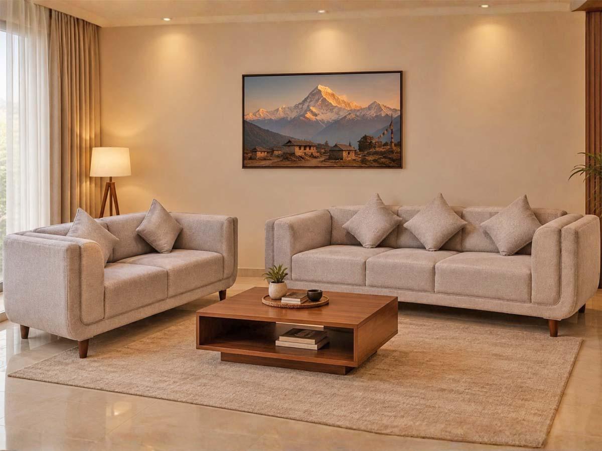 Gray Harmony Sectional Sofa