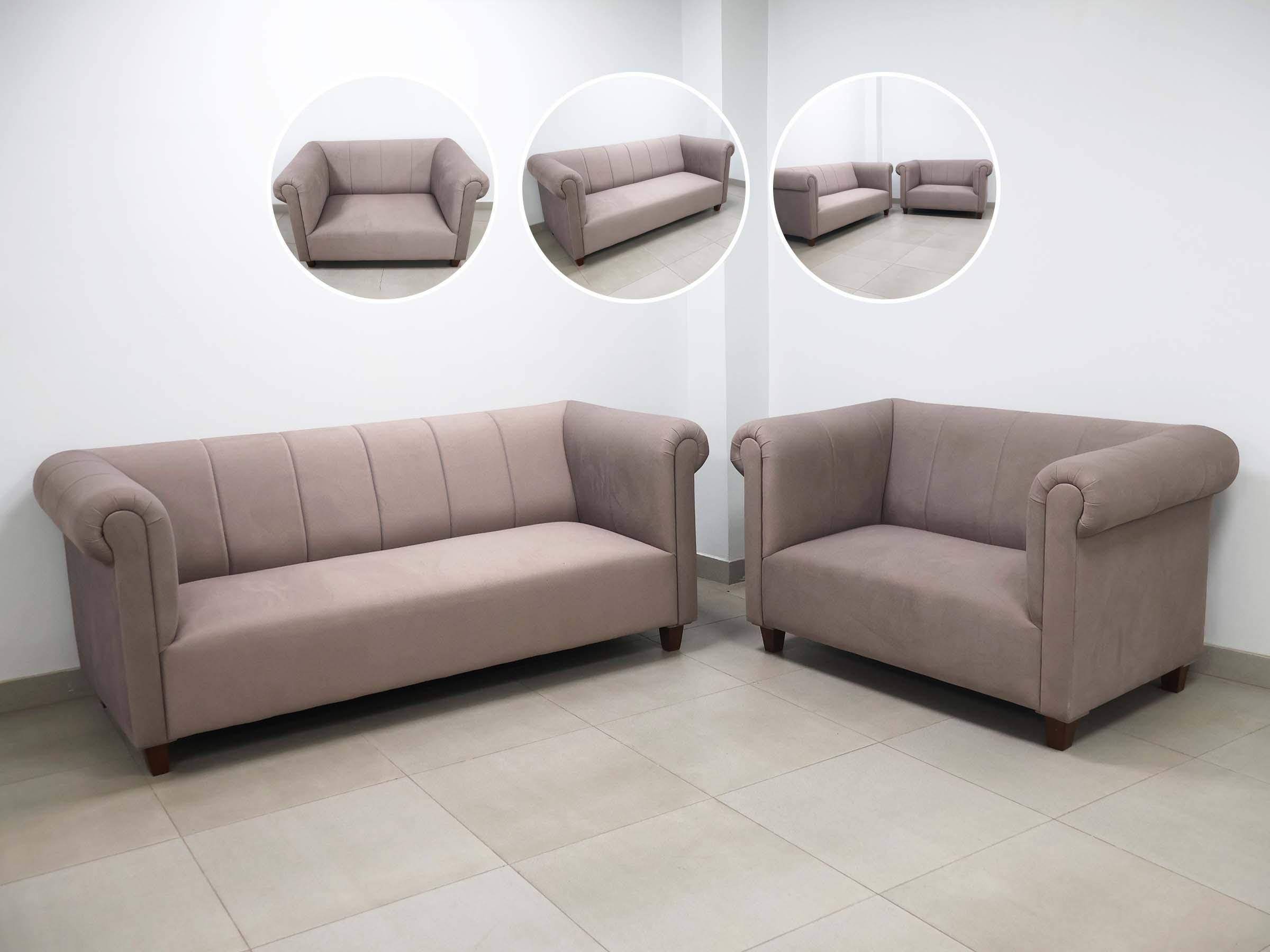 beige 3+2 sofa set