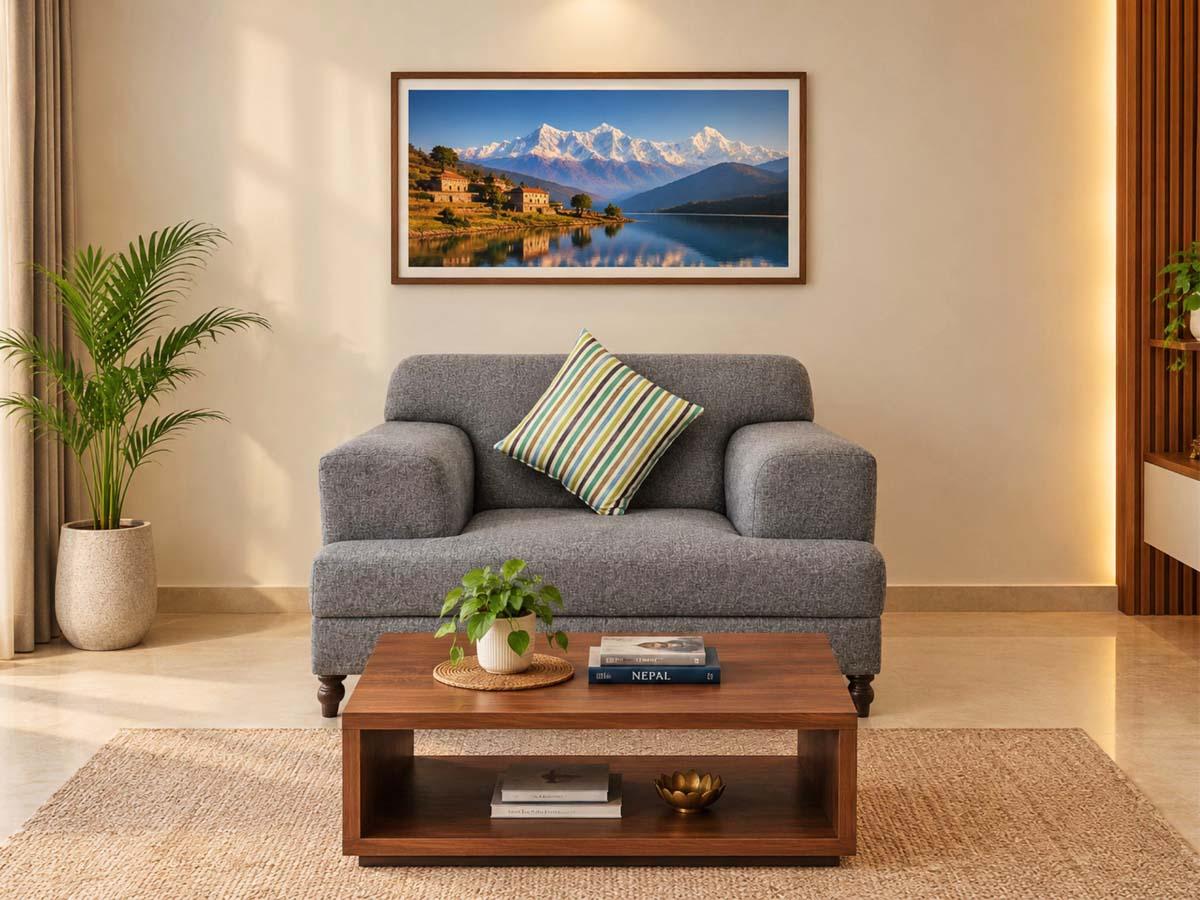 Grey Comfort Lounge Sofa