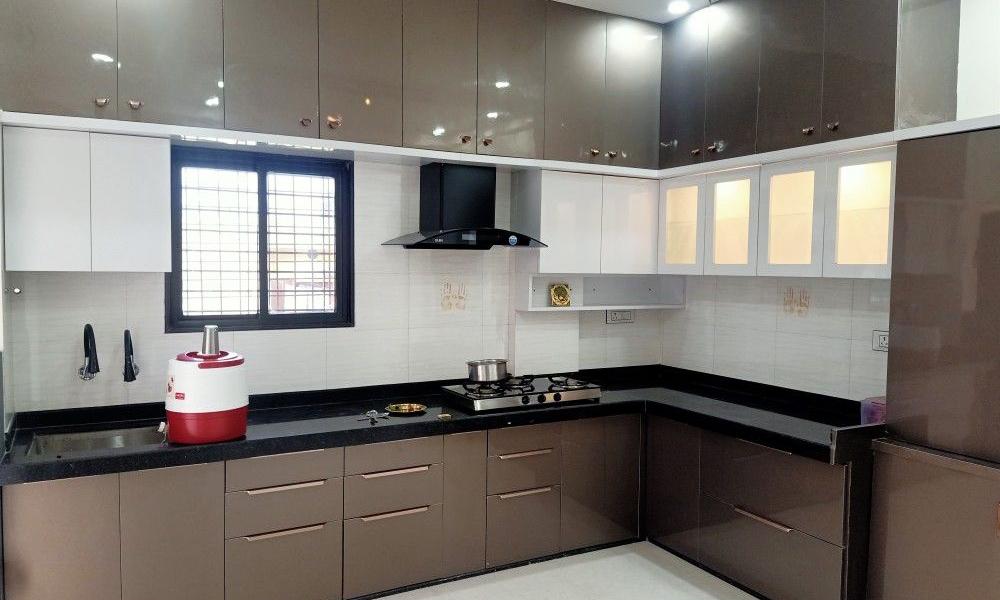 L Shaped Modular Kitchen