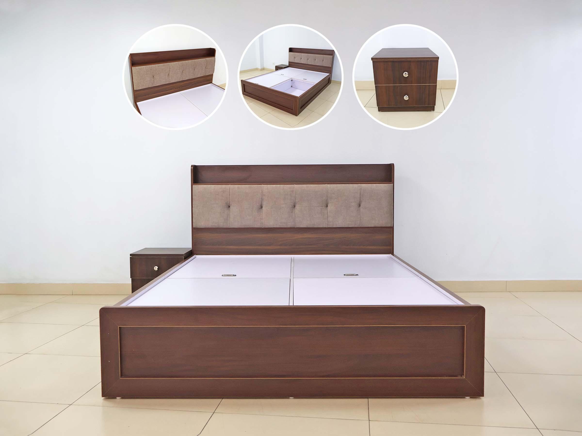 Walnut Nest Queen Bed