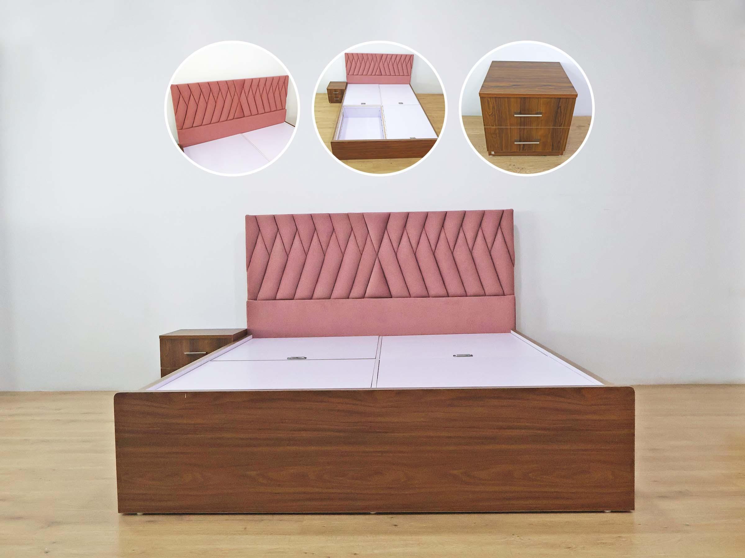 Pink Queen-Size Bed
