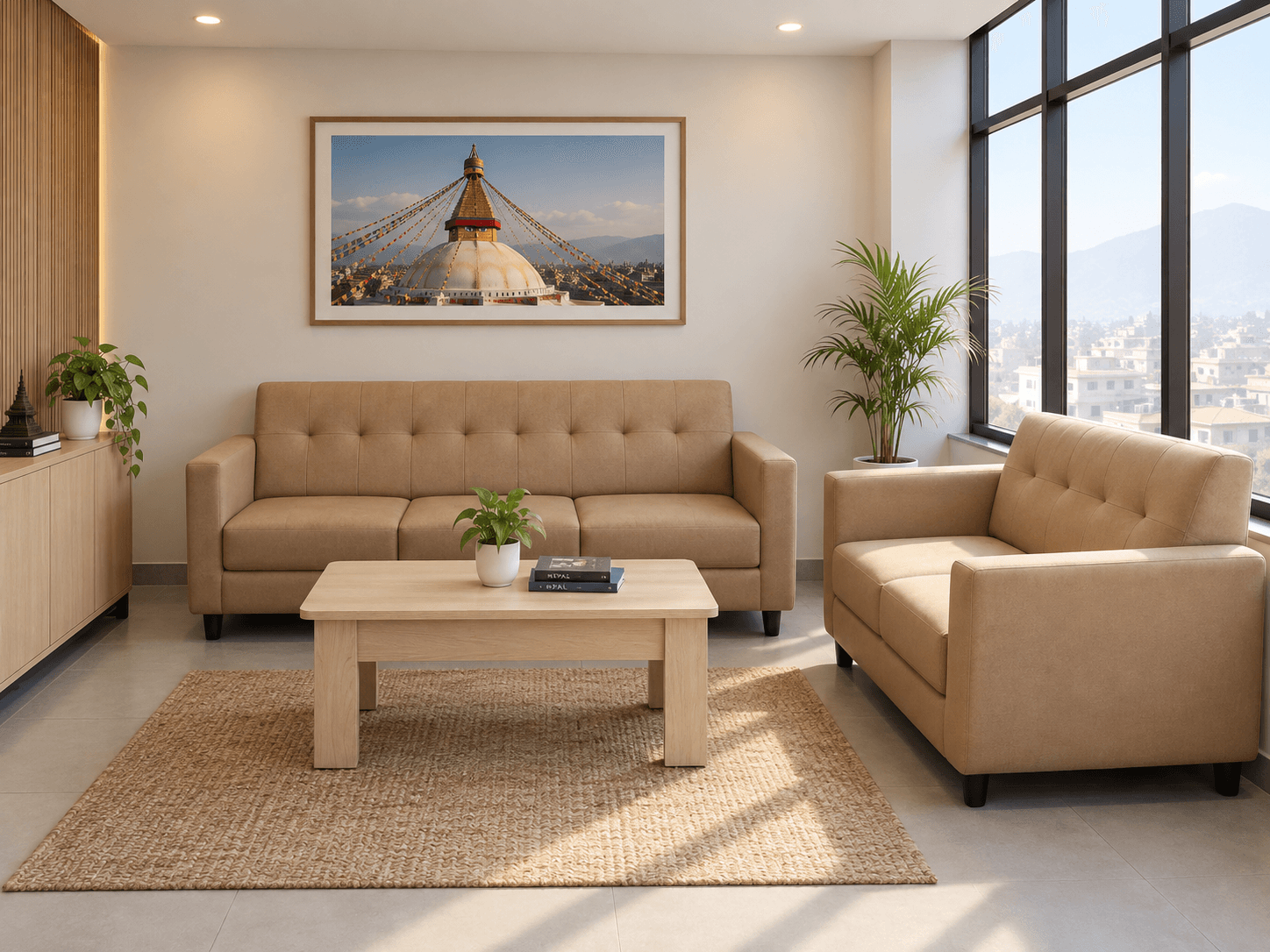 Rexine Sectional Sofa