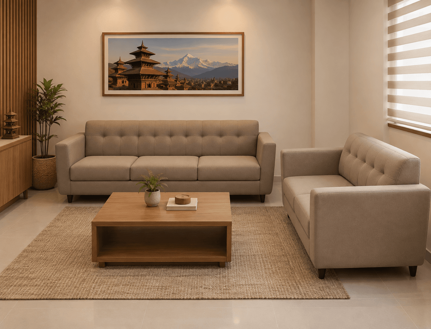 Rexine Sectional Sofa