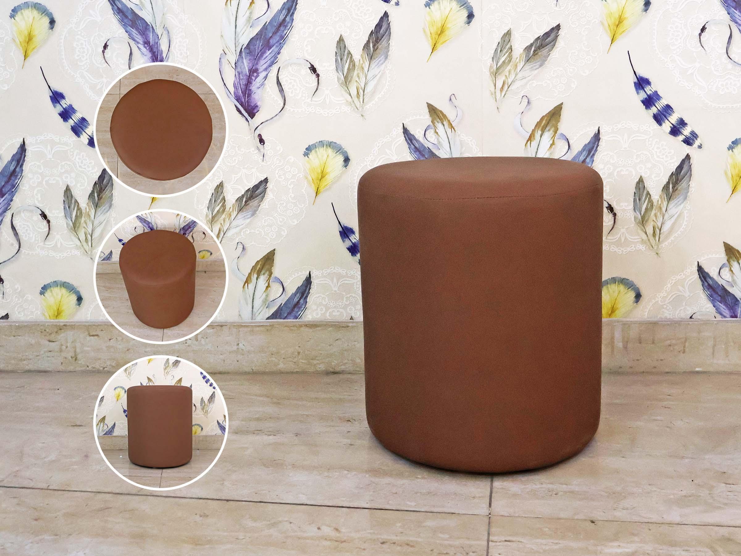 rexine-upholstered stool