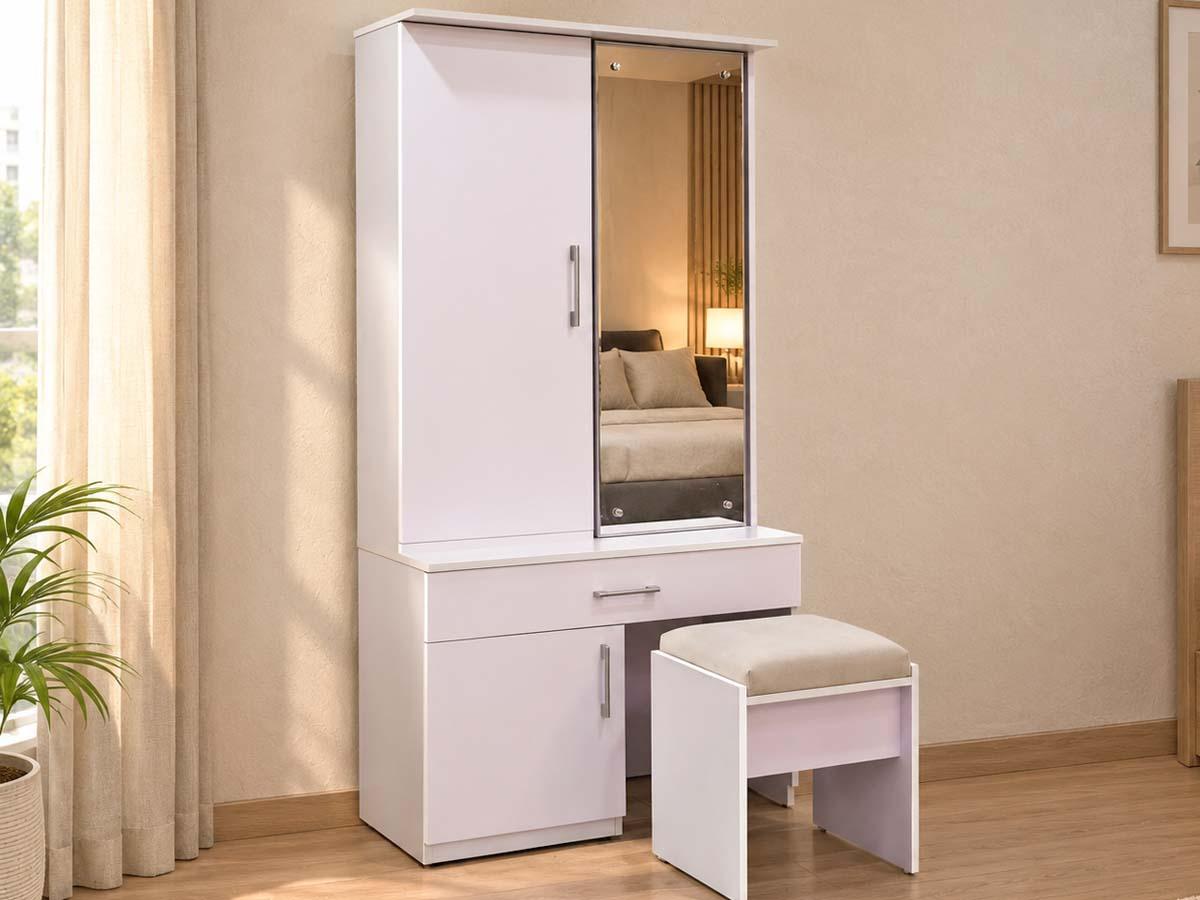 Rotating Mirror Dressing Table