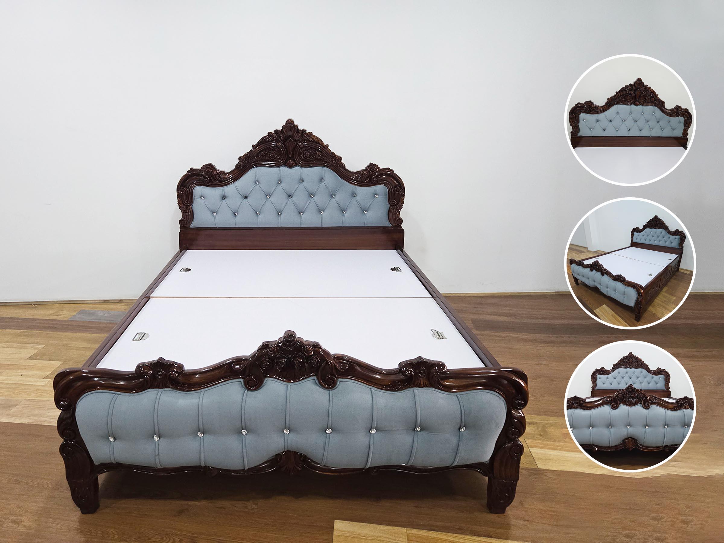 Royal Carved Bed (Queen Size)