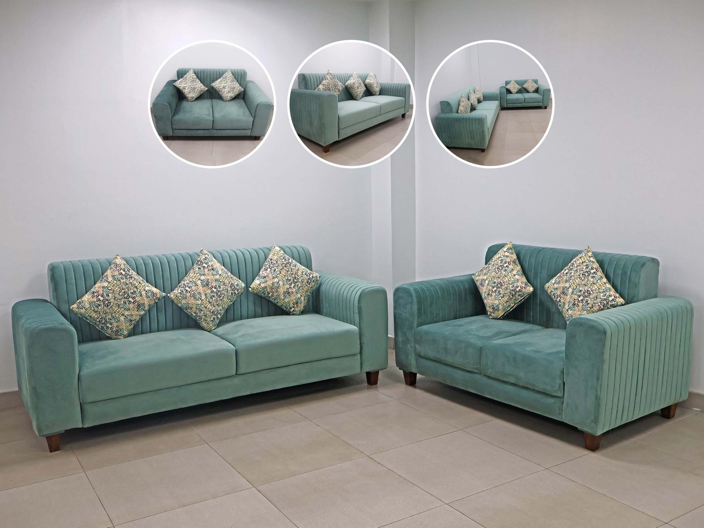 Sea Green 3+2 Sofa