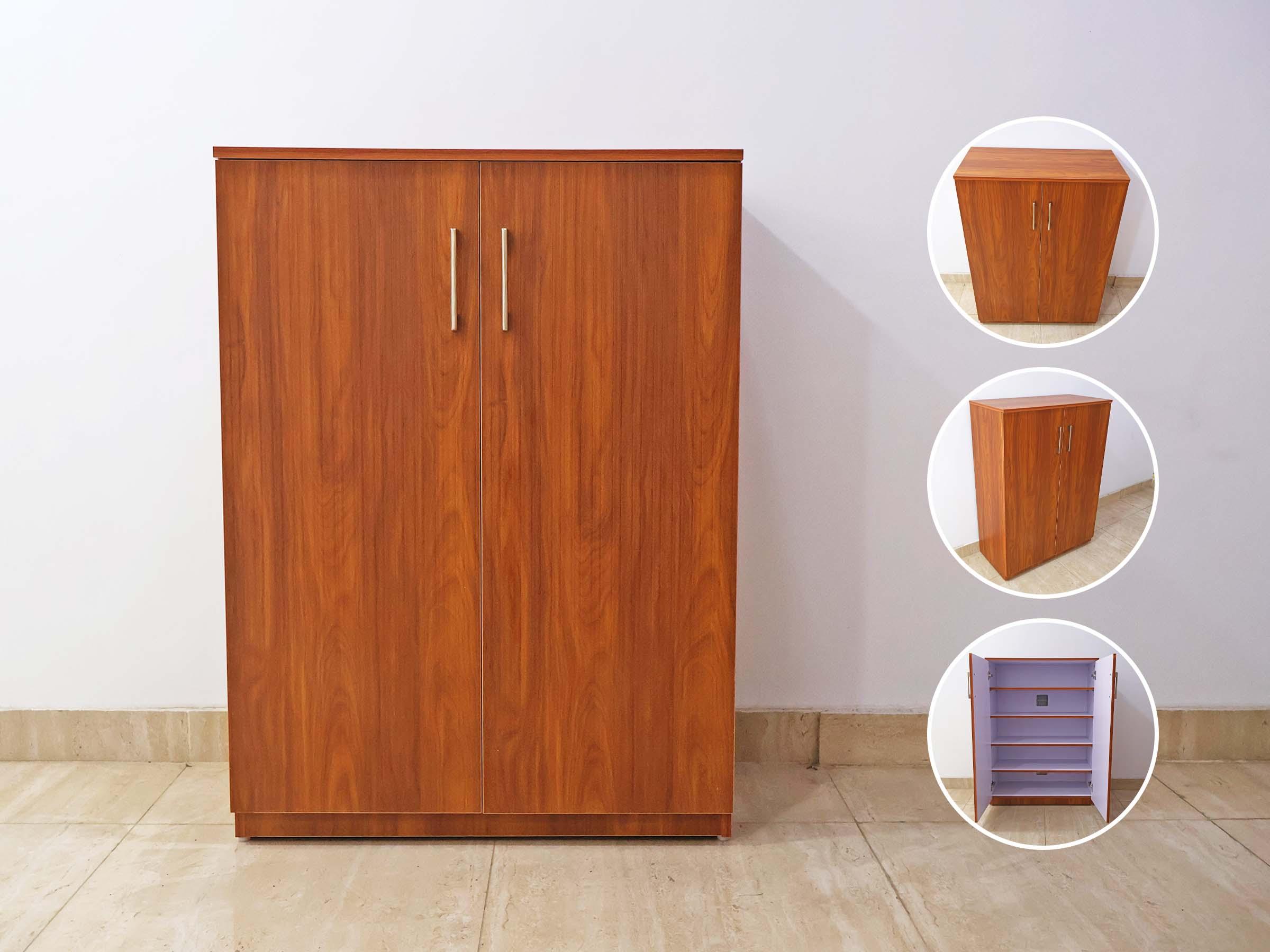 Walnut Finish Shoe Rack