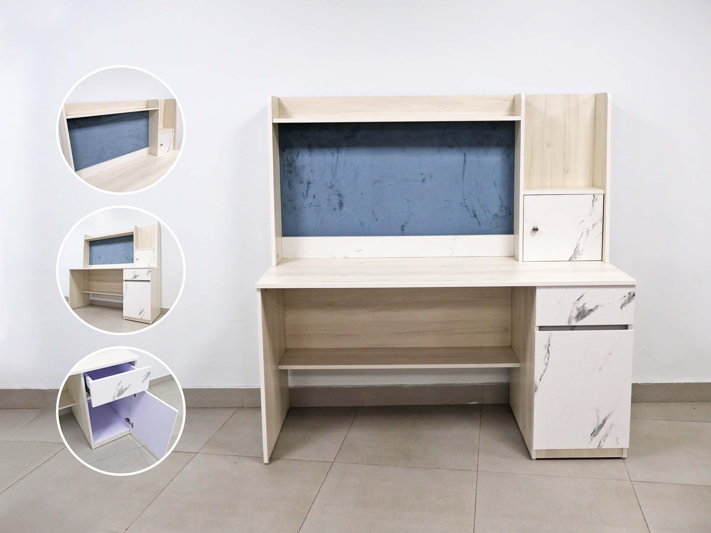 Marble-Style Study Desk