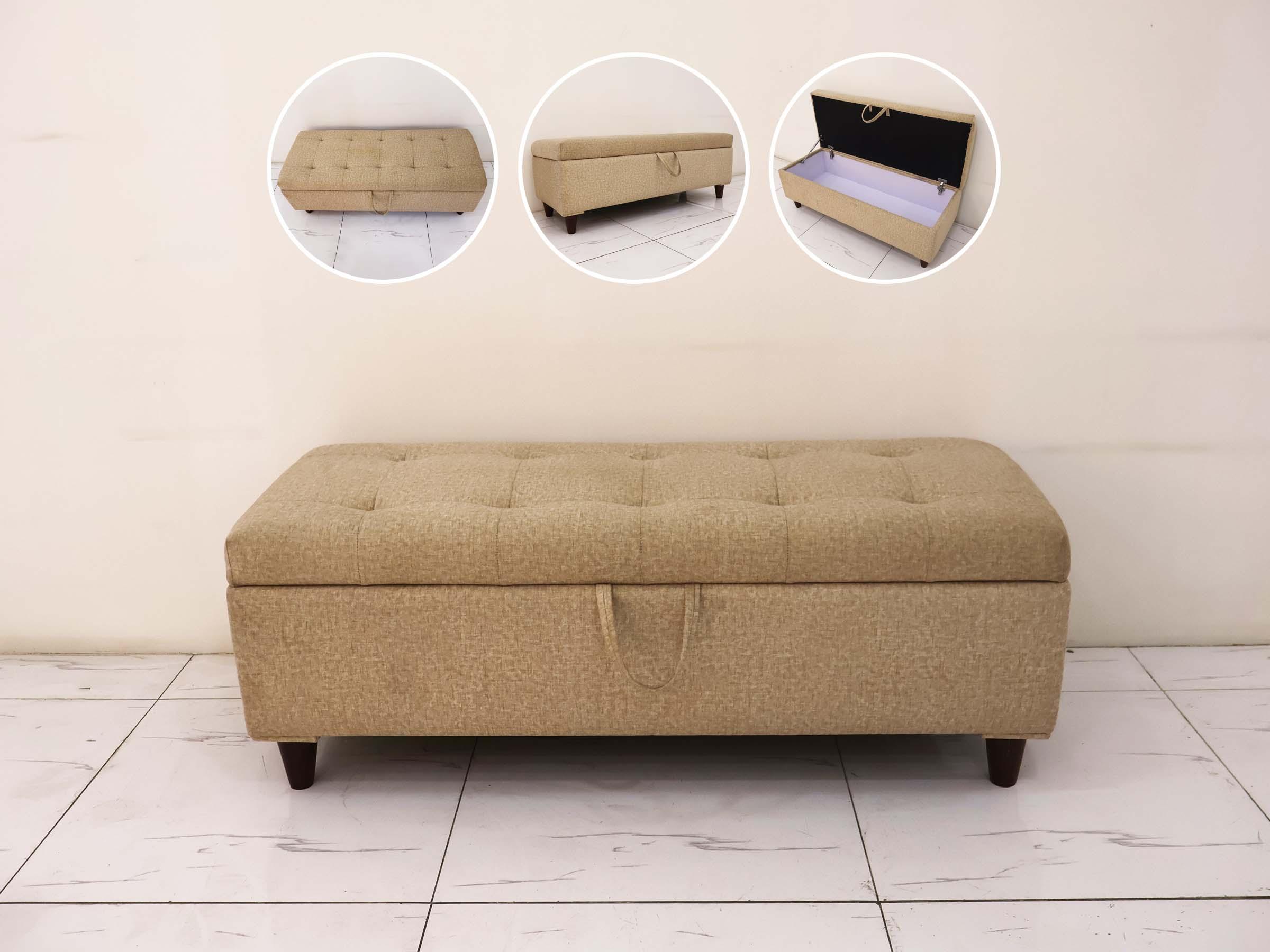 Beige Bedroom Bench
