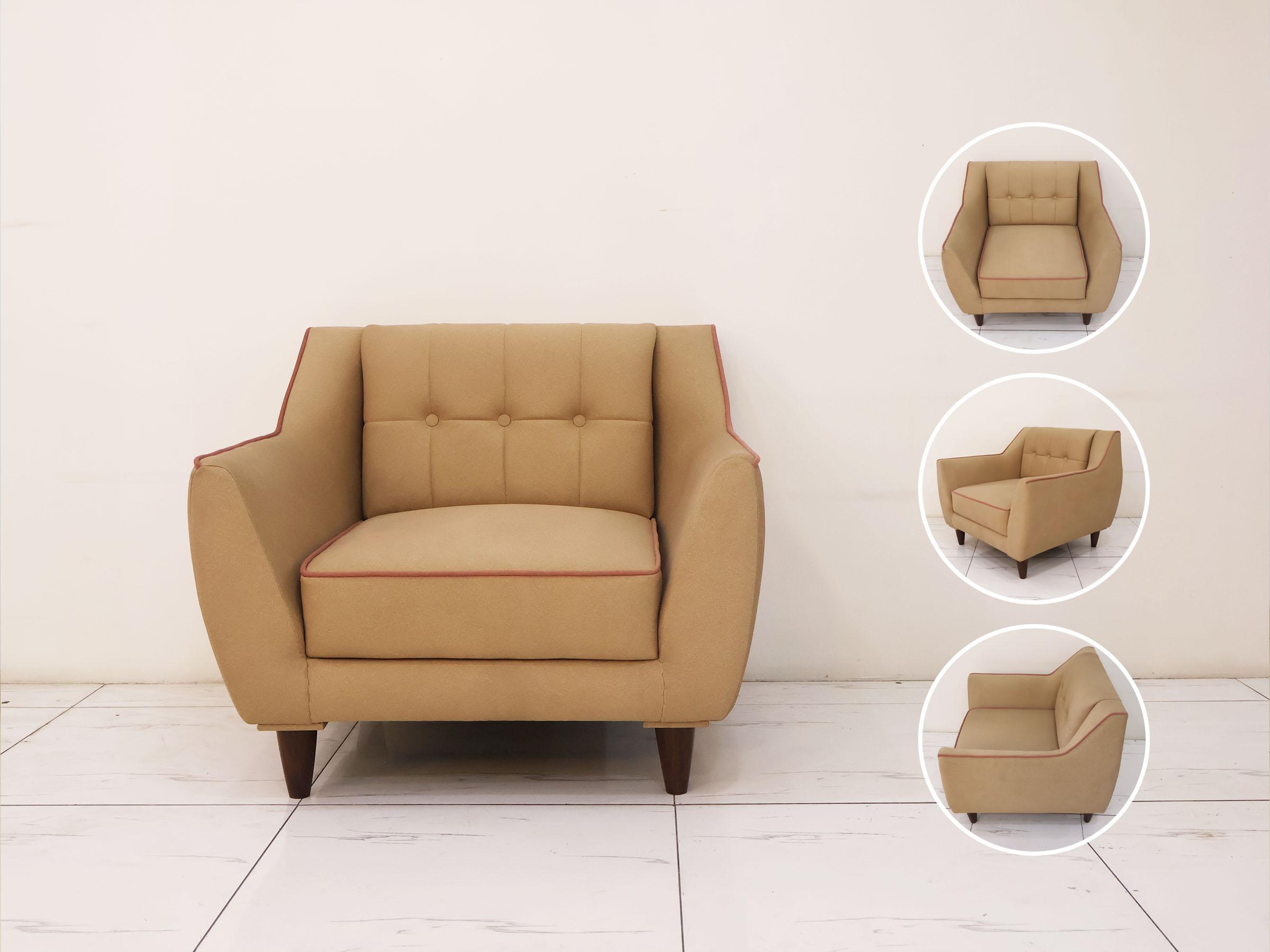 Beige Single Sofa