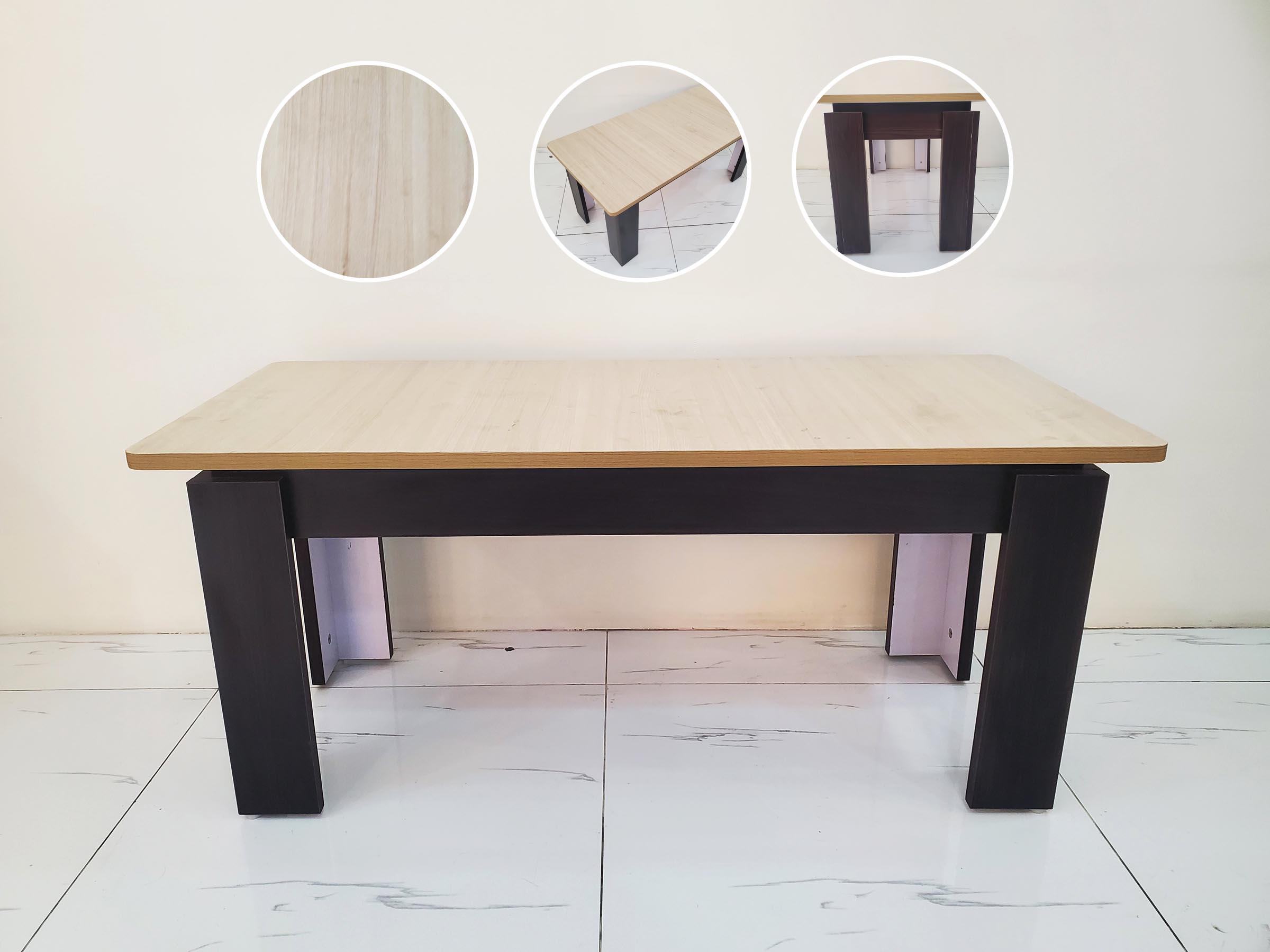 Light pearl quadrant tea table