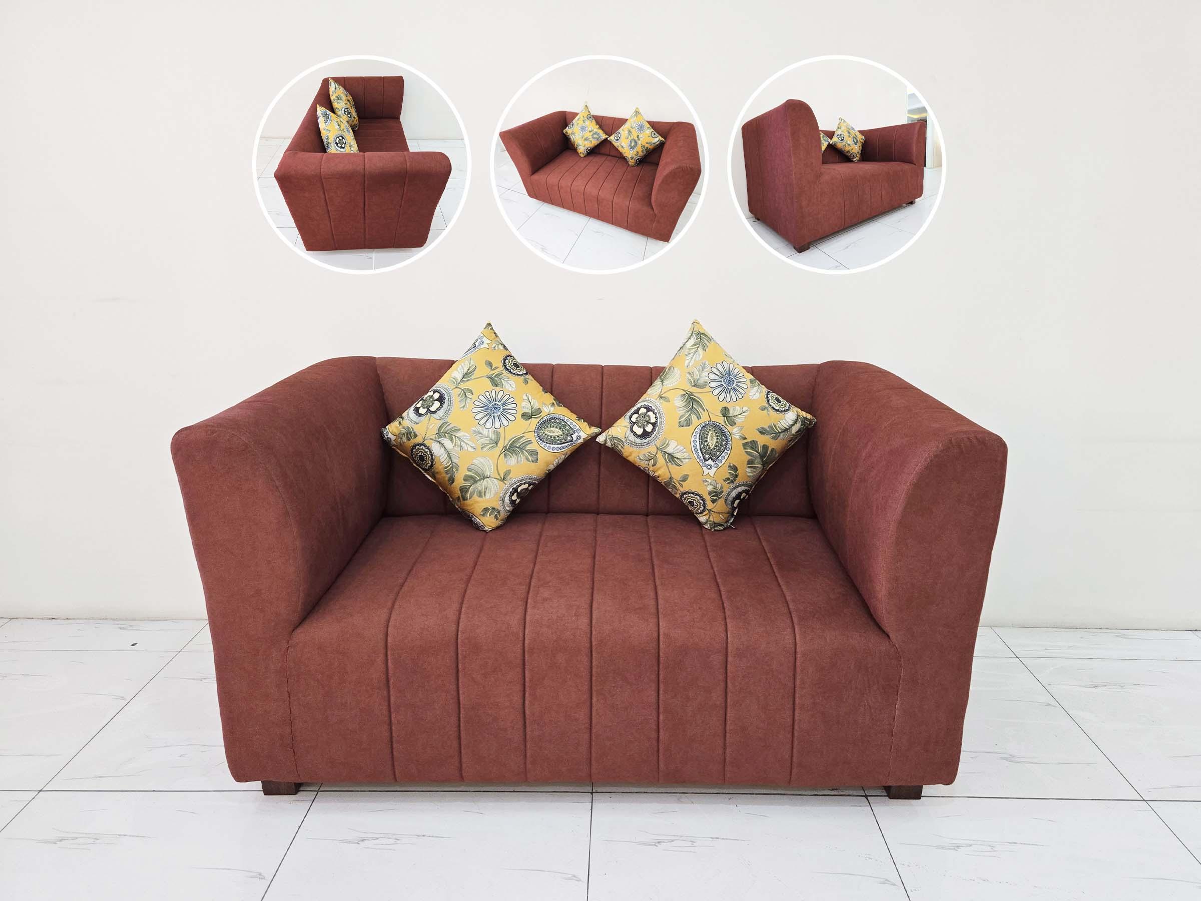 Rusty Brown Tub Sofa