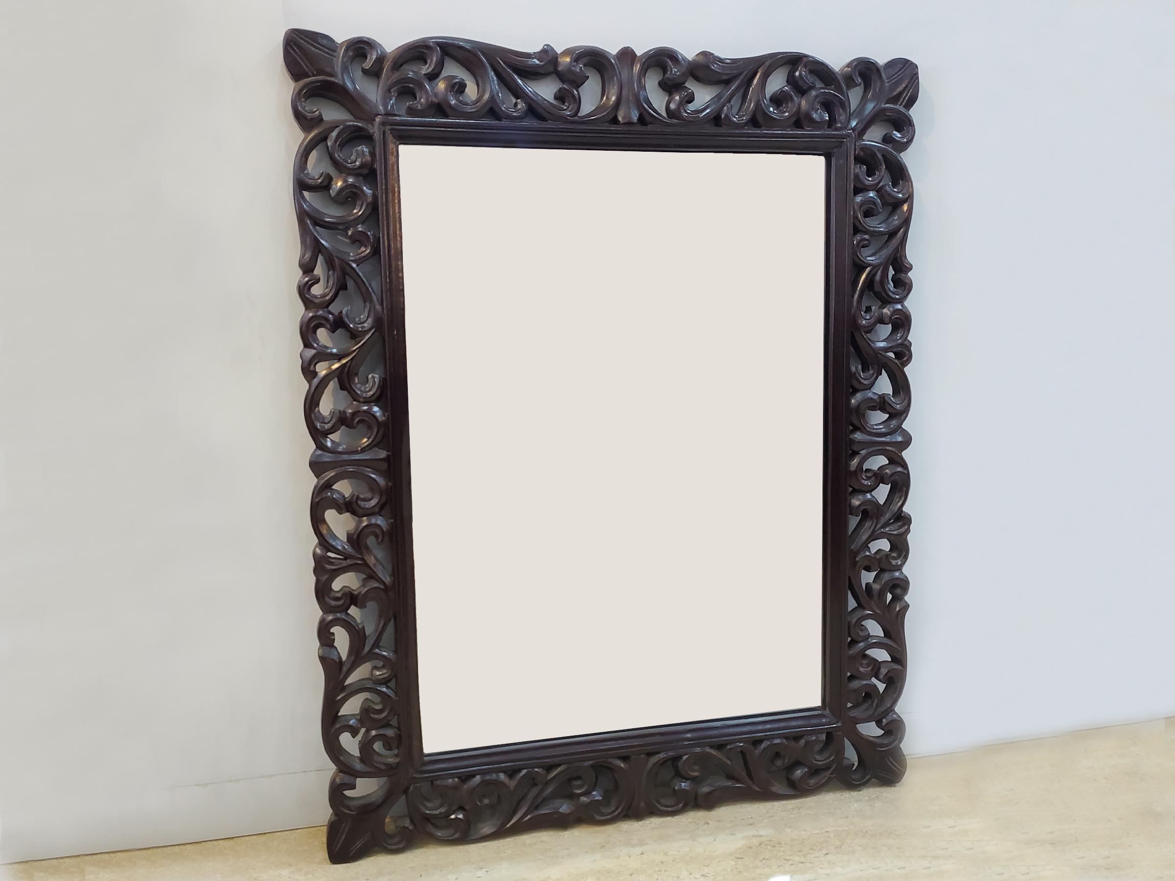 Carved Rectangle Mirror